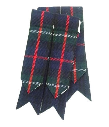 Mackenzie Tartan Kilt Hose Flashes Acrylic Wool Garter Pointed/Highland Wares
