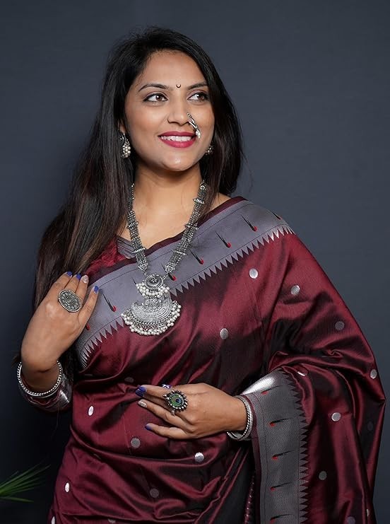 Women’s Kanjivaram Soft Pure Silk Banarasi Sarees With Blouse Piece