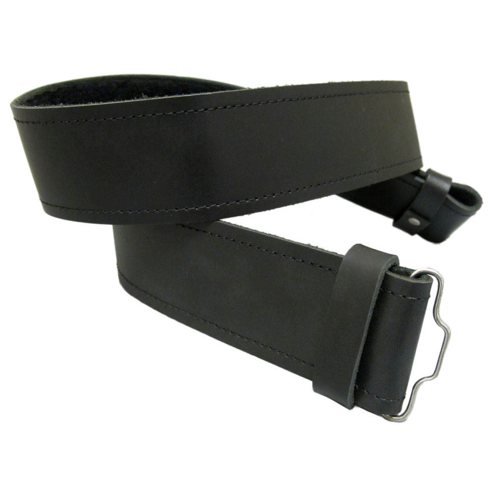 Scottish Design Black Kilt Belt Set With Belt Buckle & Kilt Pin Made For Kilt