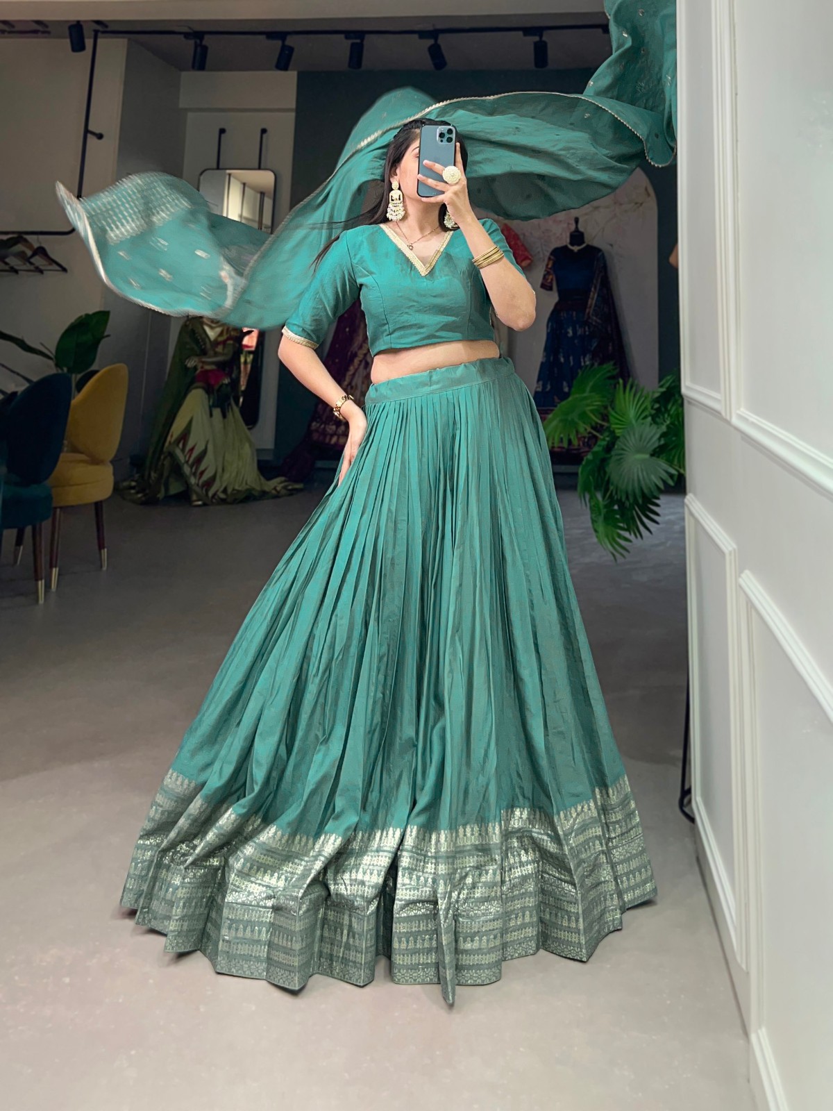 Indian Stitched Lehenga Ready made Lengha Choli Wedding Party Bridal Bollywood L