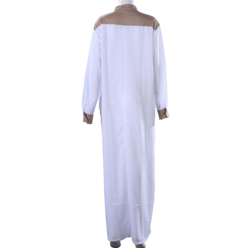 Middle East Jubba Thobe Muslim Clothing Long Gown for Spring Summer Fall Winter