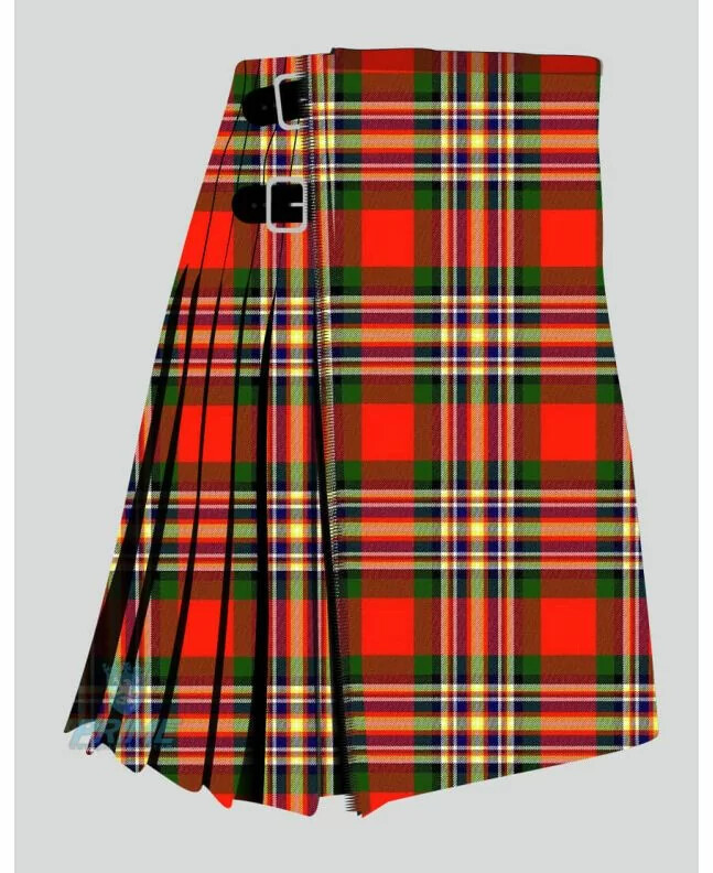 Scottish Handmade Traditional MacGill Modern Tartan kilt Men’s Custom Size Kilt