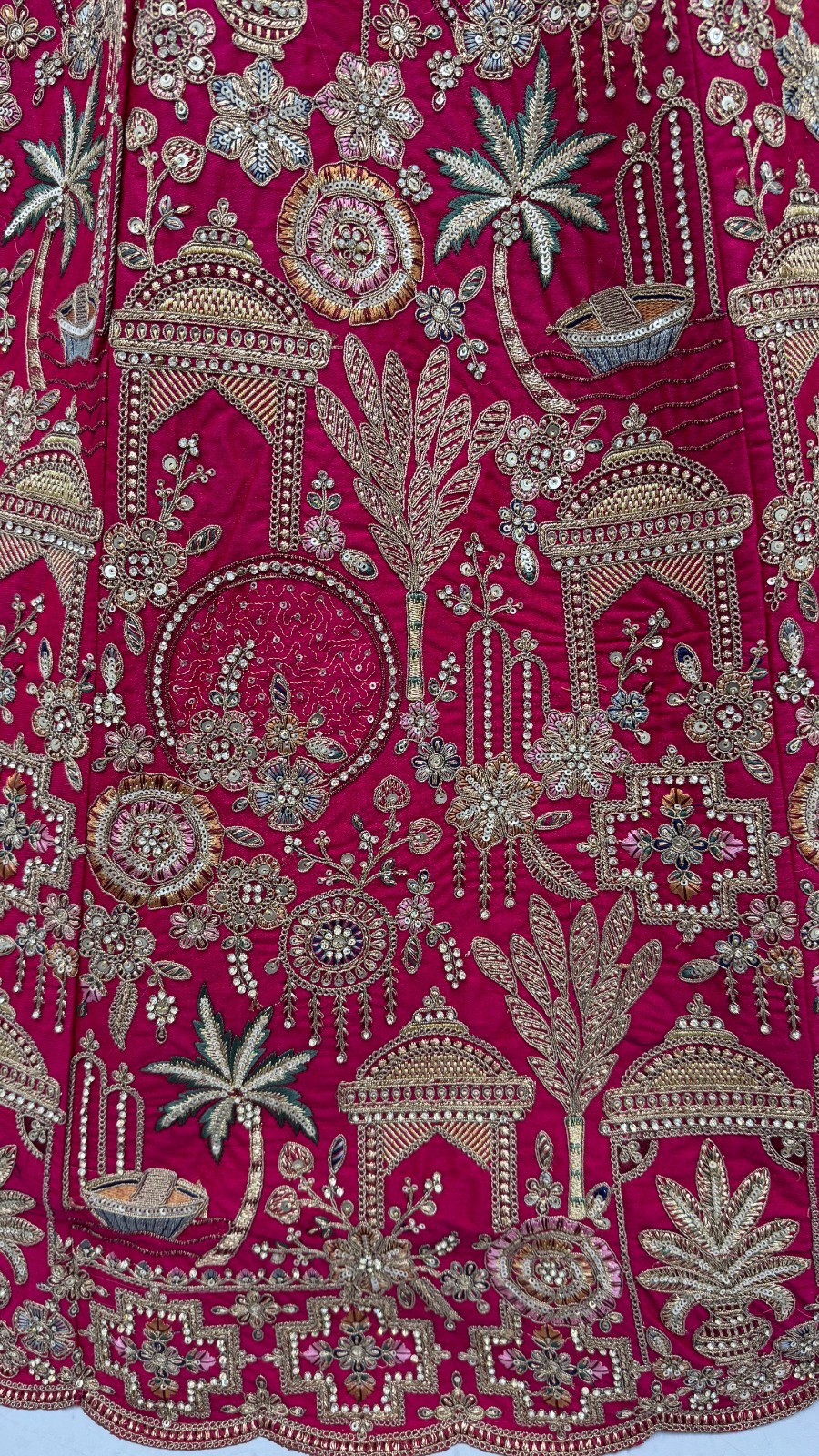 Gadhwal Silk Lehenga Choli Bridal Shower Wedding Reception Designer Set