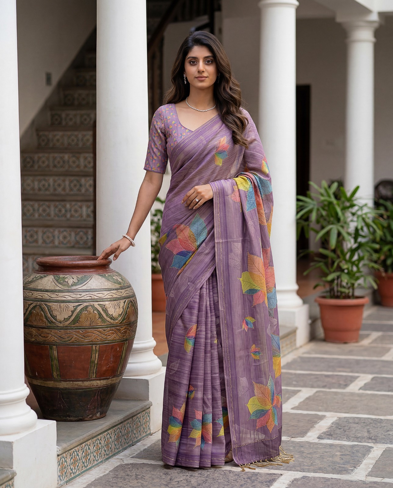 Designer Virana Silk Saree Dori Print Wedding Party Festival Wear