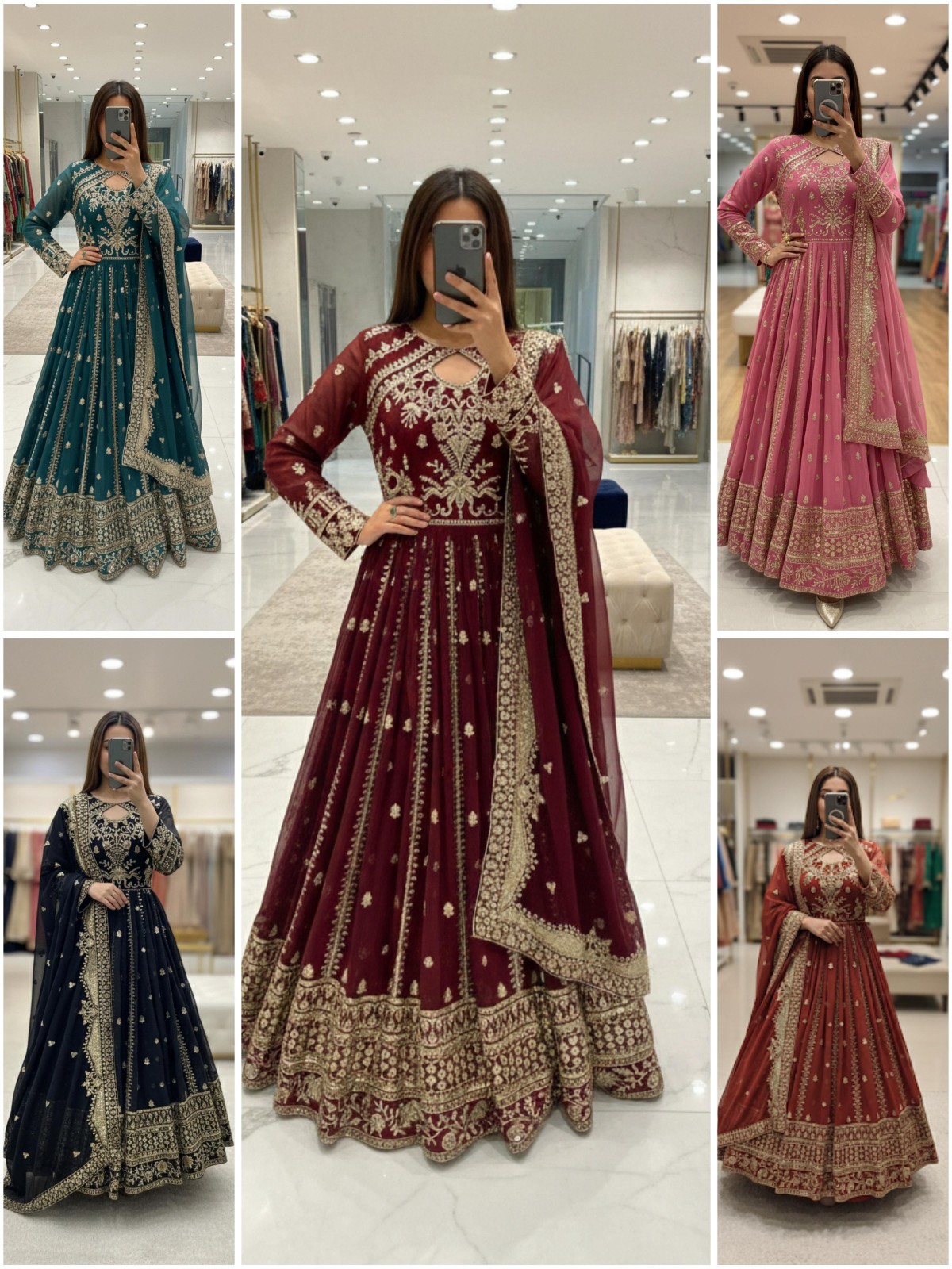 Designer Pakistani Salwar Kameez Ready To Wear Suits Indian Wedding Party Gown