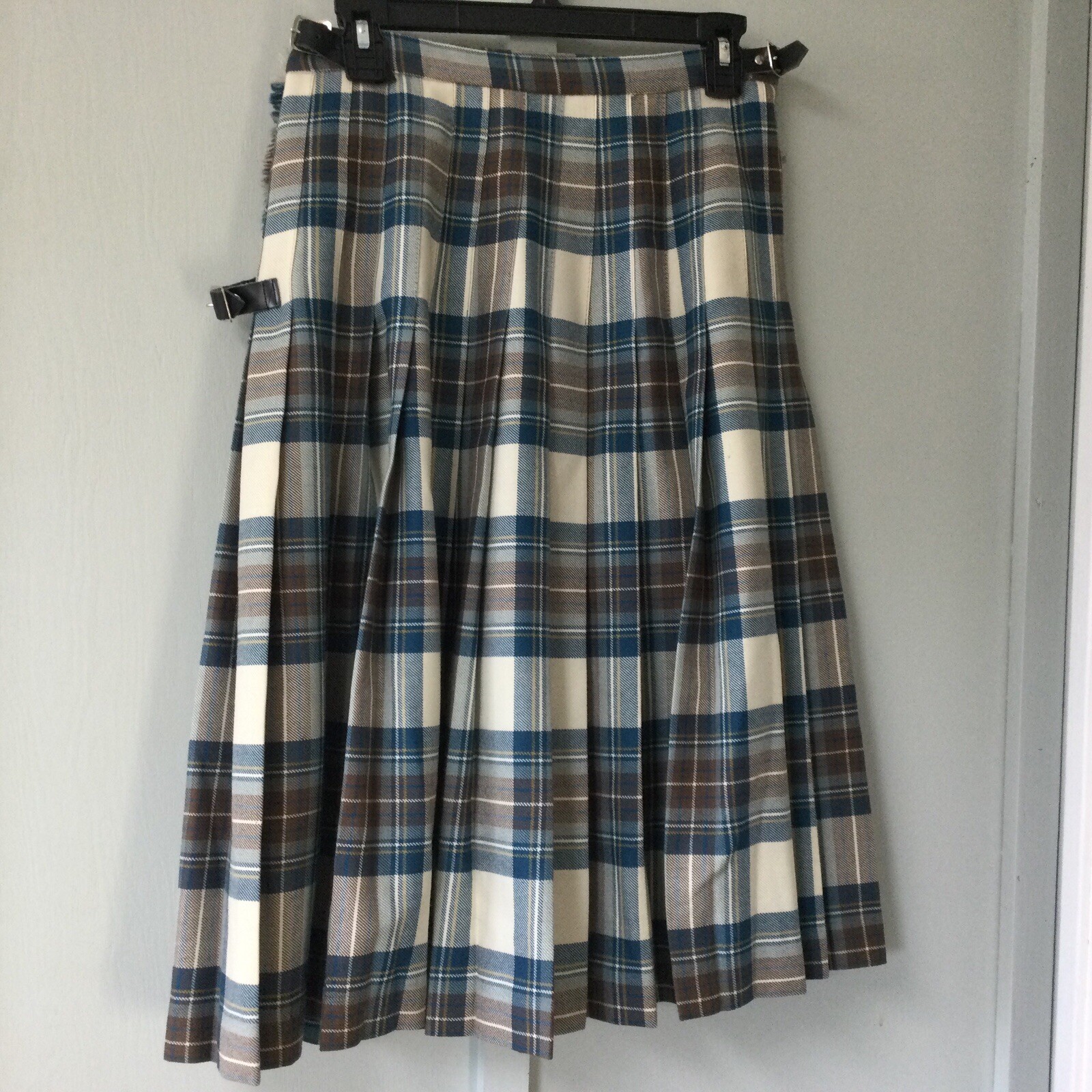 vintage strone house tartan weavers argyll kilt skirt 66/26” pletaed