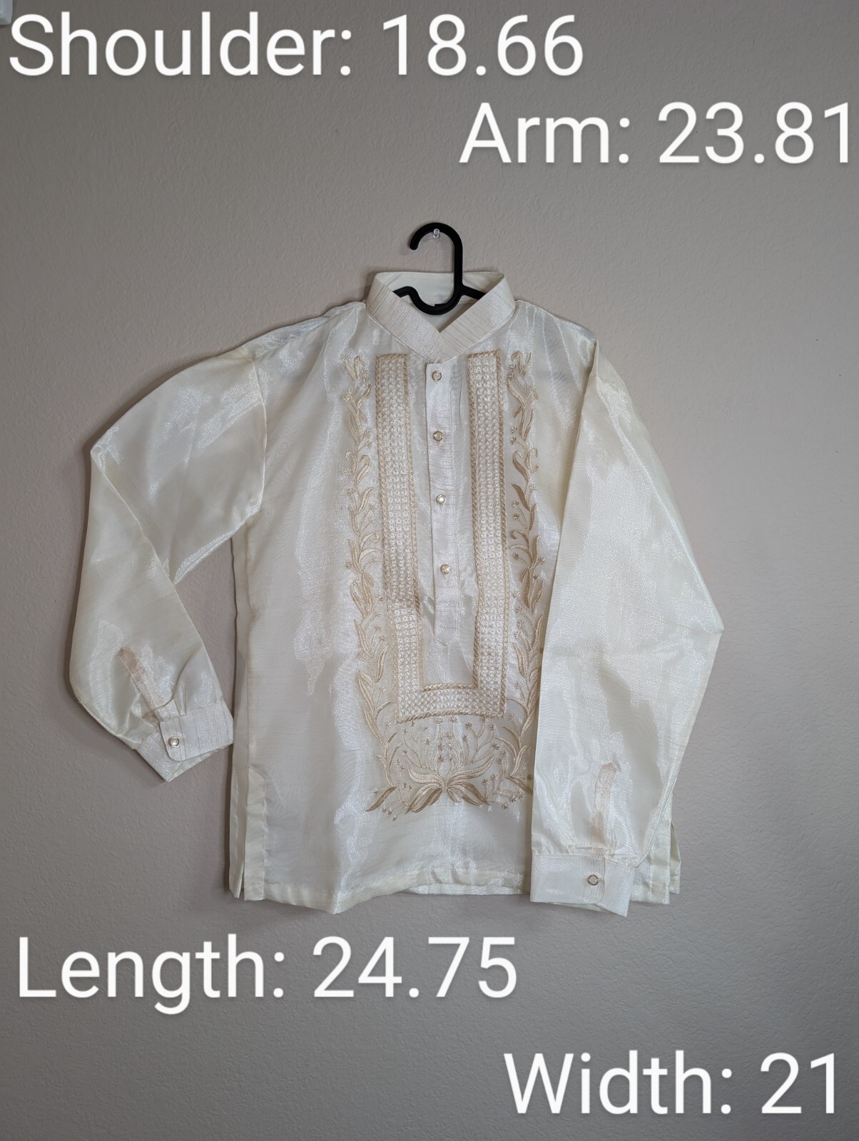 Filipino barong tagalog Traditional Chinese Collar Imported From Philippines