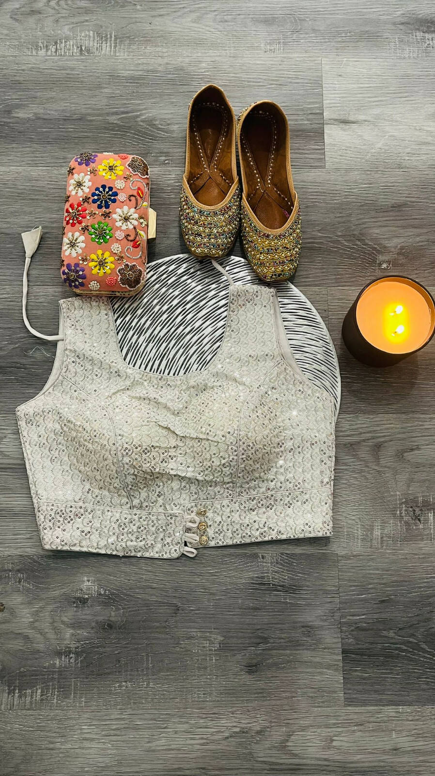 Designer Indian blouses and clutches 