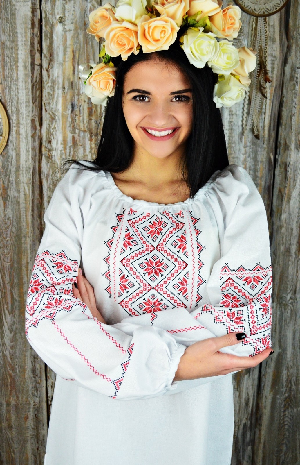 Ukrainian embroidered traditional shirt, blouse, sorochka vyshyvanka, 3 models