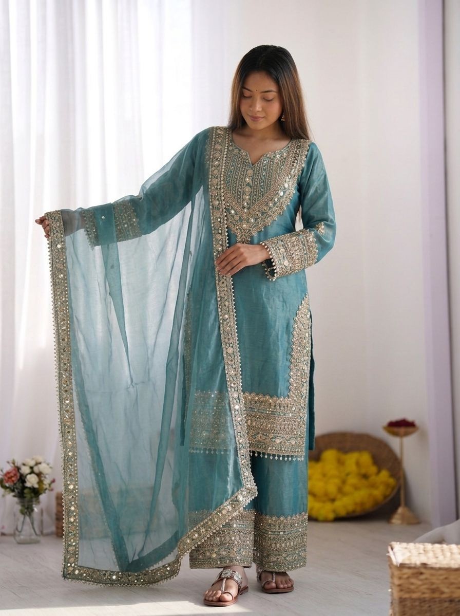 SALWAR KAMEEZ PAKISTANI INDIAN WEDDING PARTY WEAR BOLLYWOOD SUIT SHARARA PLAZZO