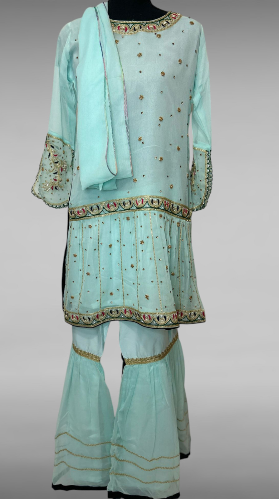 Readymade kids girls Salwaar kameez party wear eid indian girls designer dress