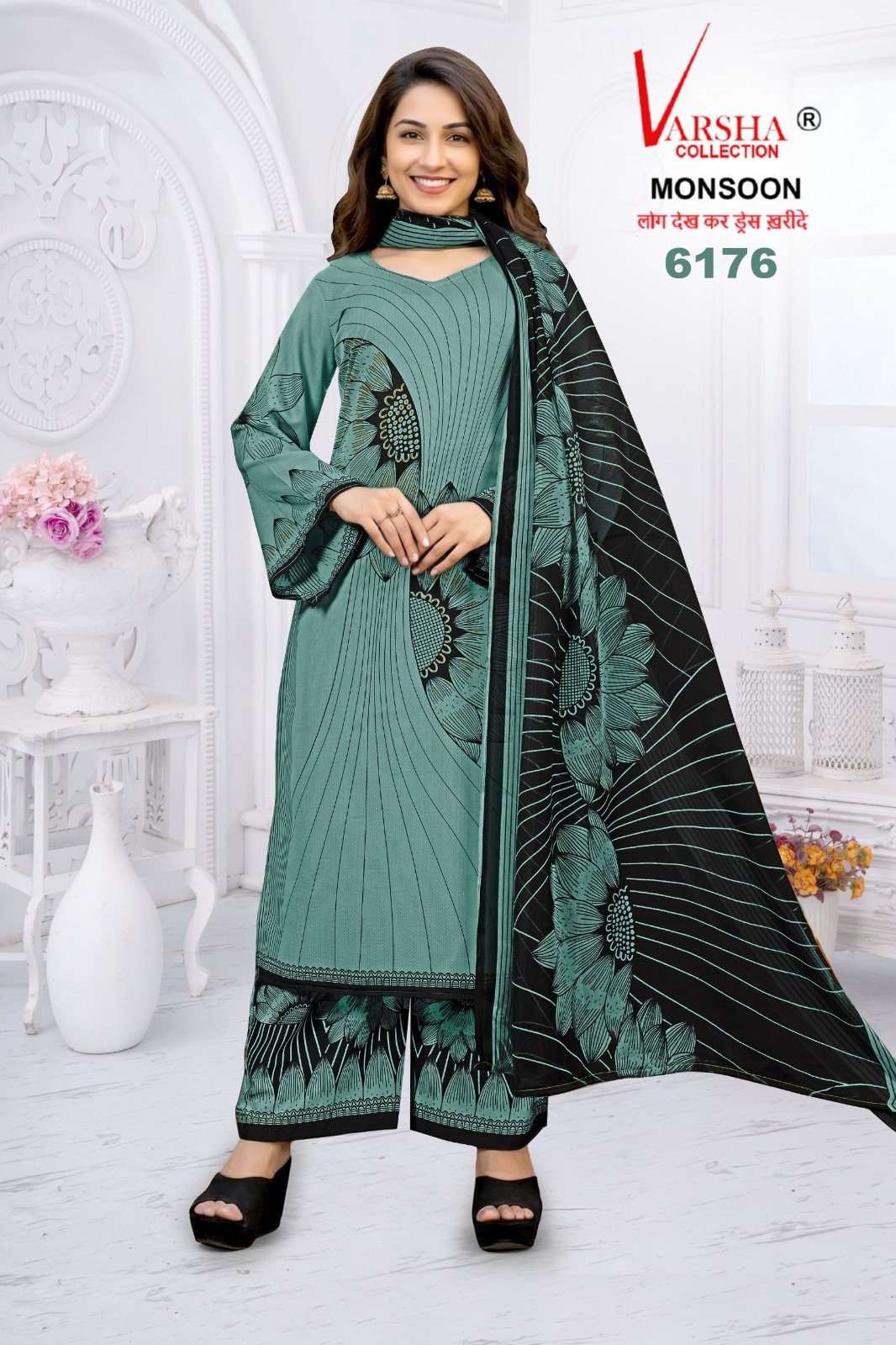 Crepe Readymade Pakistan Synthetic Designer Punjabi Salwar Kameez Indian Suit