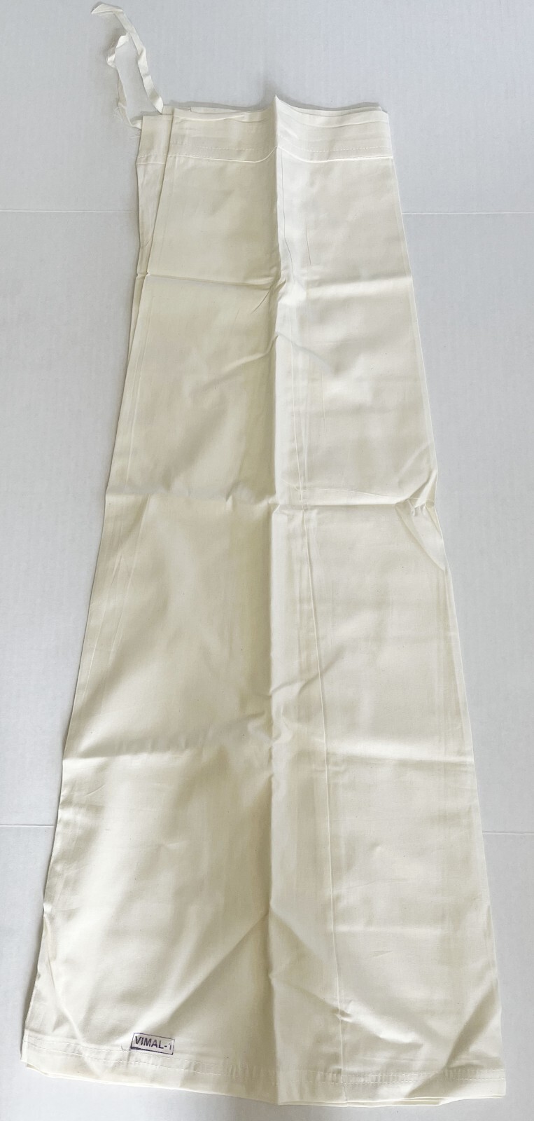 Off-White Sari Petticoat Cotton Stitched Adjustable Waist Saree Underskirt L-37″