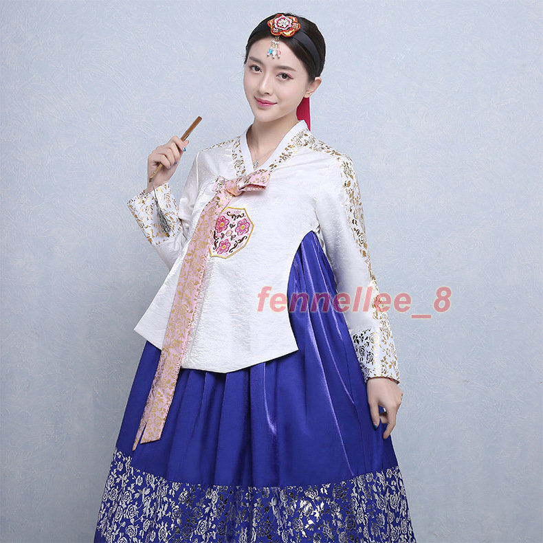 Women’s Hanbok Dress Traditional Korean Dress National Dress Set Stage Costumes