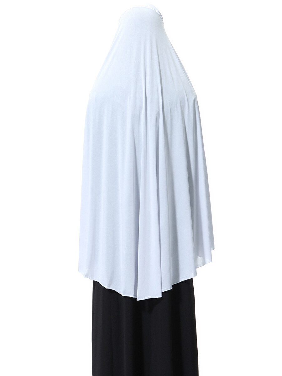 Muslim Women Robe Long Prayer Scarf Hijab Amira Large Overhead Headwear Cover