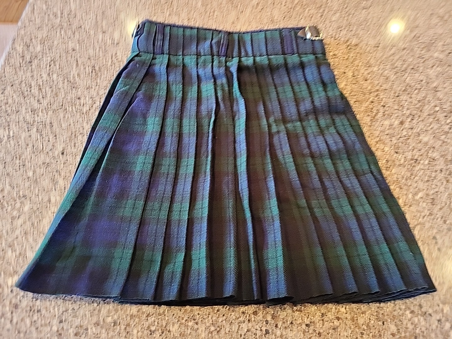 Scottish Design Tartan Clan Modern Tartan Kilt Size 32 Plaid Blue Green