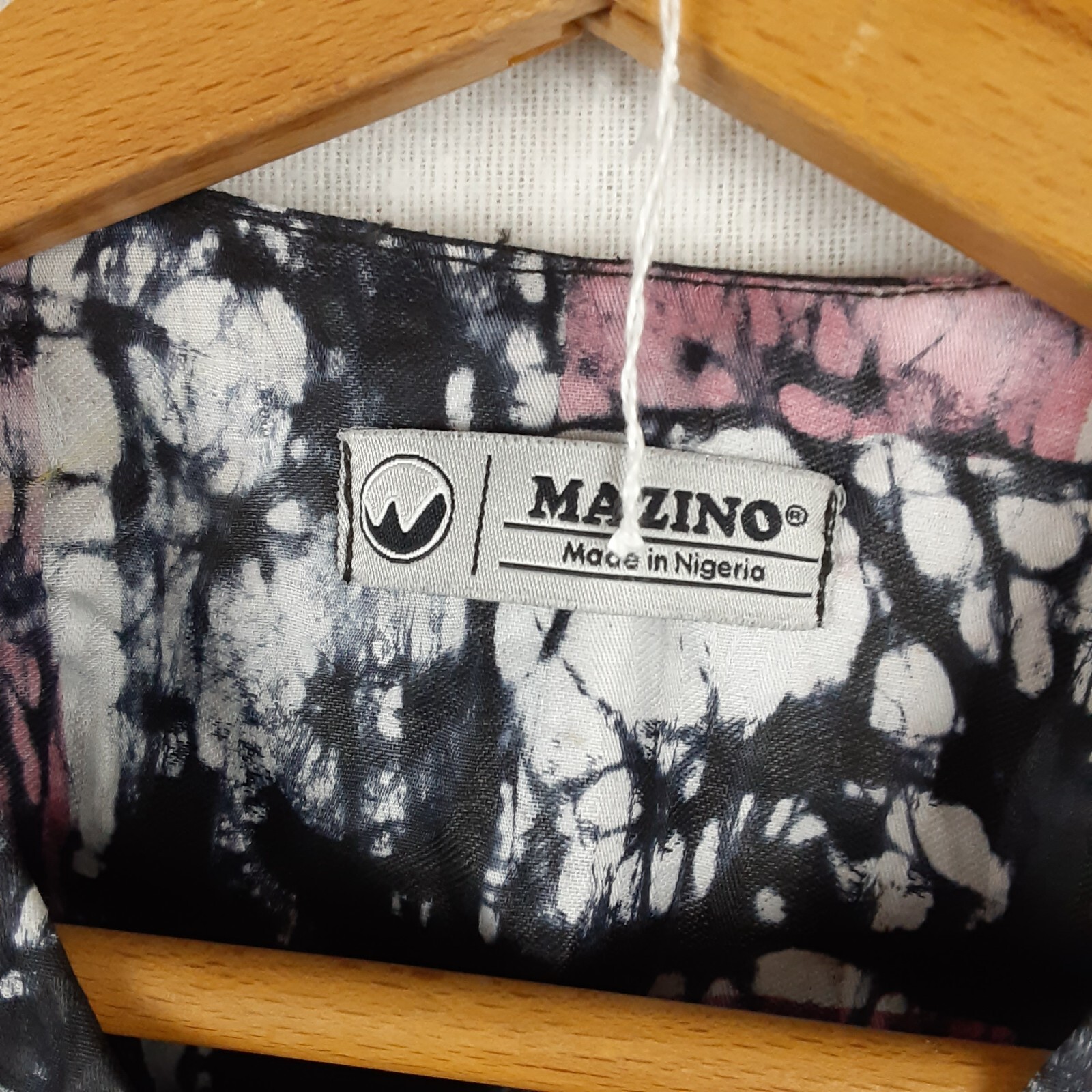 Mazino Made in Nigeria Short Sleeved Isiagu Top Multi Colored Pink Black Green
