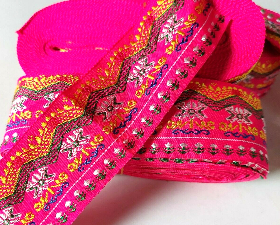 x10 Cloth Tape Embroidered Fabric Ribbon Decorating Shirt Bag Handicraft Tribal
