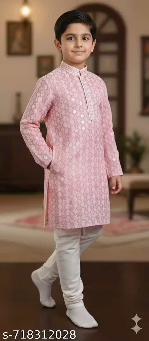 Boy Kurta and Pajama set– Ethnic Wedding Festive Wear, Kids Boys Kurta pant set