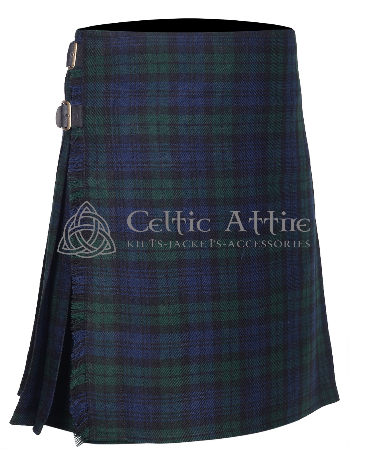 Black Watch Modern 8 Yard Scottish Kilt – Made to Order By Celtic Attire