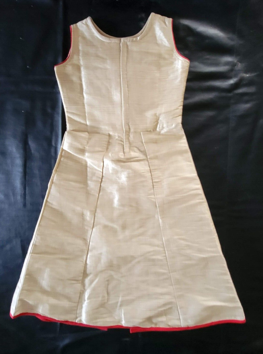 Pakistani Indian kameez Cream / Ivory & Pink Red READ CAREFULLY