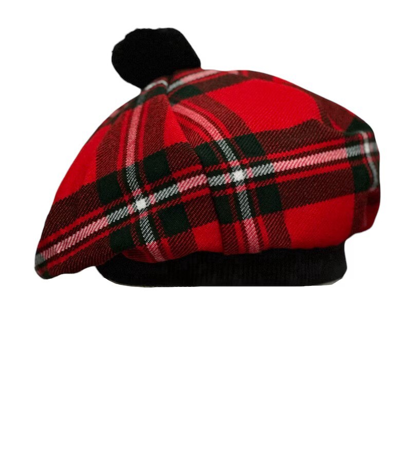 Men’s Macgregor TAM o’ SHANTER Bonnet Beret Balmorals Tartan Tammy Hat