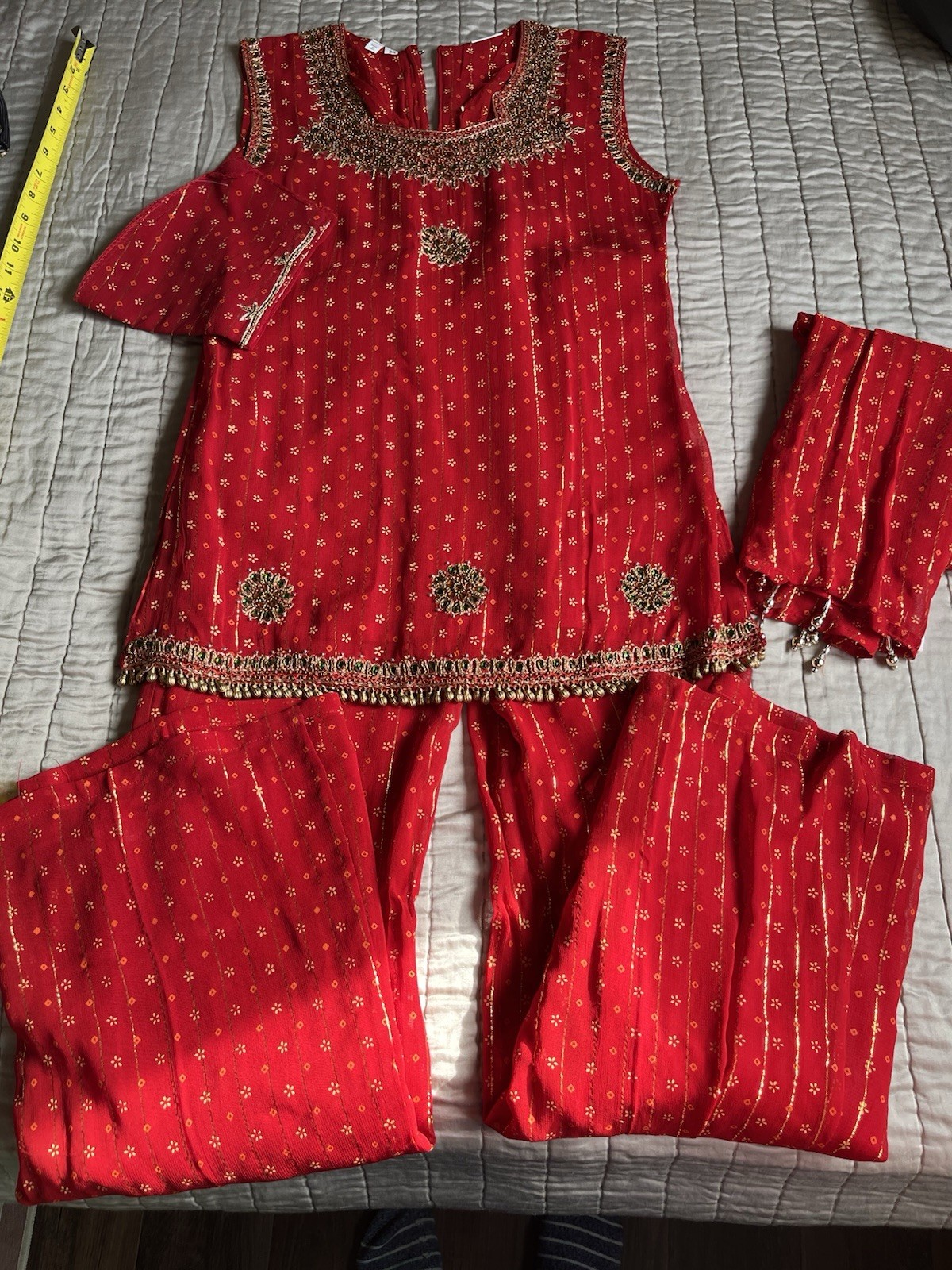 Pakistani CharizmaKameez Bollywood Set 34”B 27W Costume Halloween