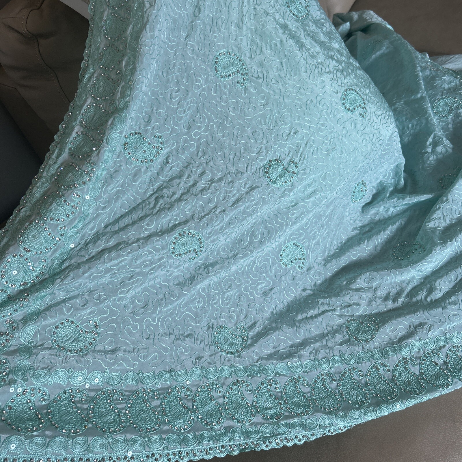 Latest Bollywood Heavy Thread And StoneWork Design Sari/saree/Eid