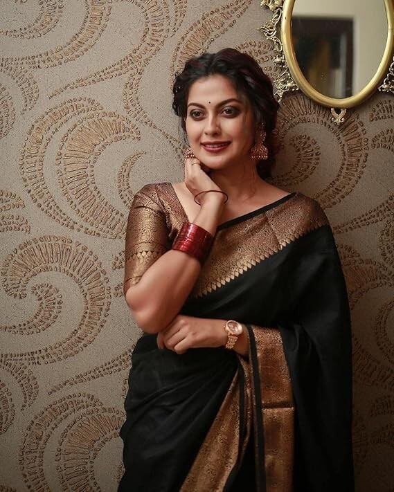 Women’s Soft Pure Kanjivaram Silk Saree For Wedding Banarasi Cotton Sari