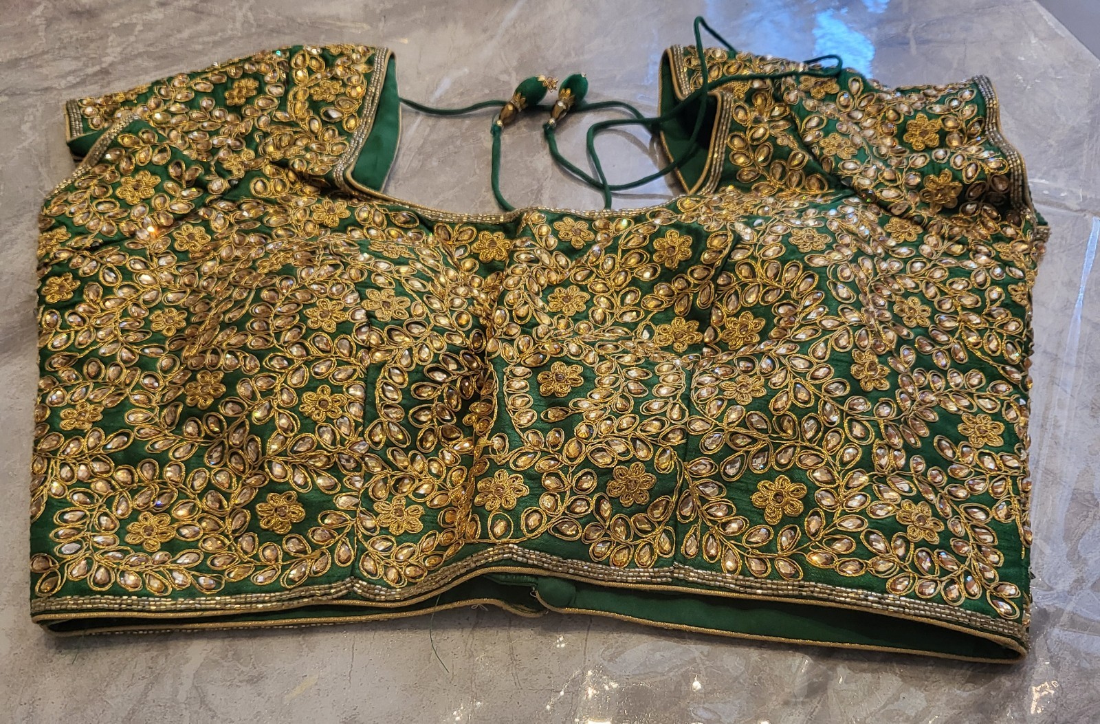 Bollywood Saree Blouse Choli Wedding Party Wear Readymade Embroidered Sequin
