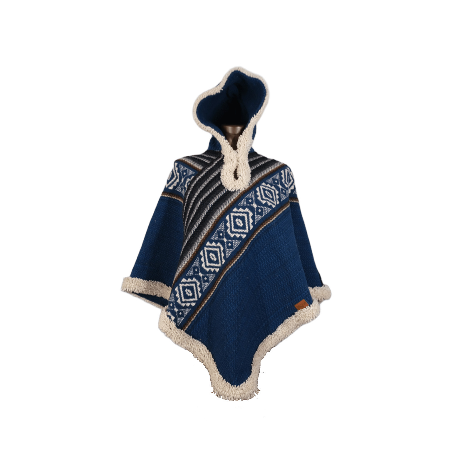 Premium Ecuadorian Wool Poncho | Handwoven & Cozy + Tote Bag Included