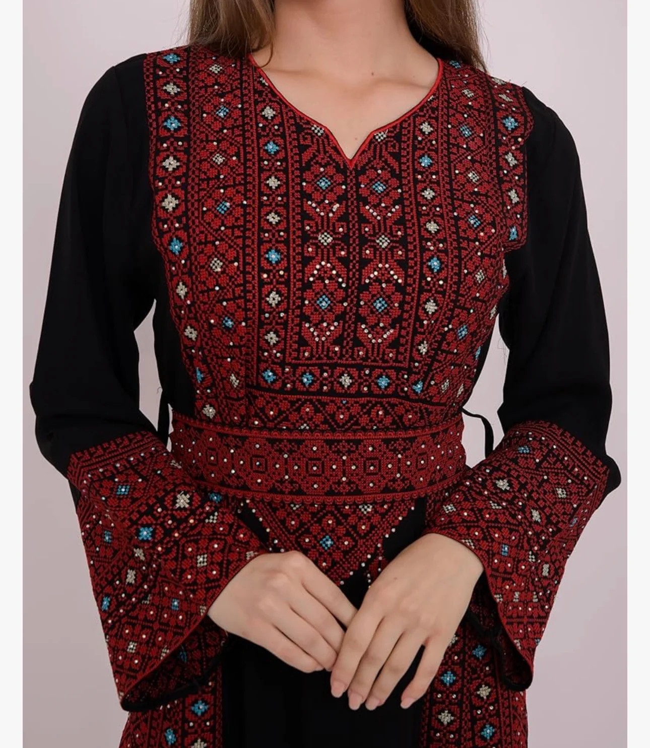 Tarif Thobe – Women’s Embroidered Dress, Perfect for Eid, Abaya, Ramadan