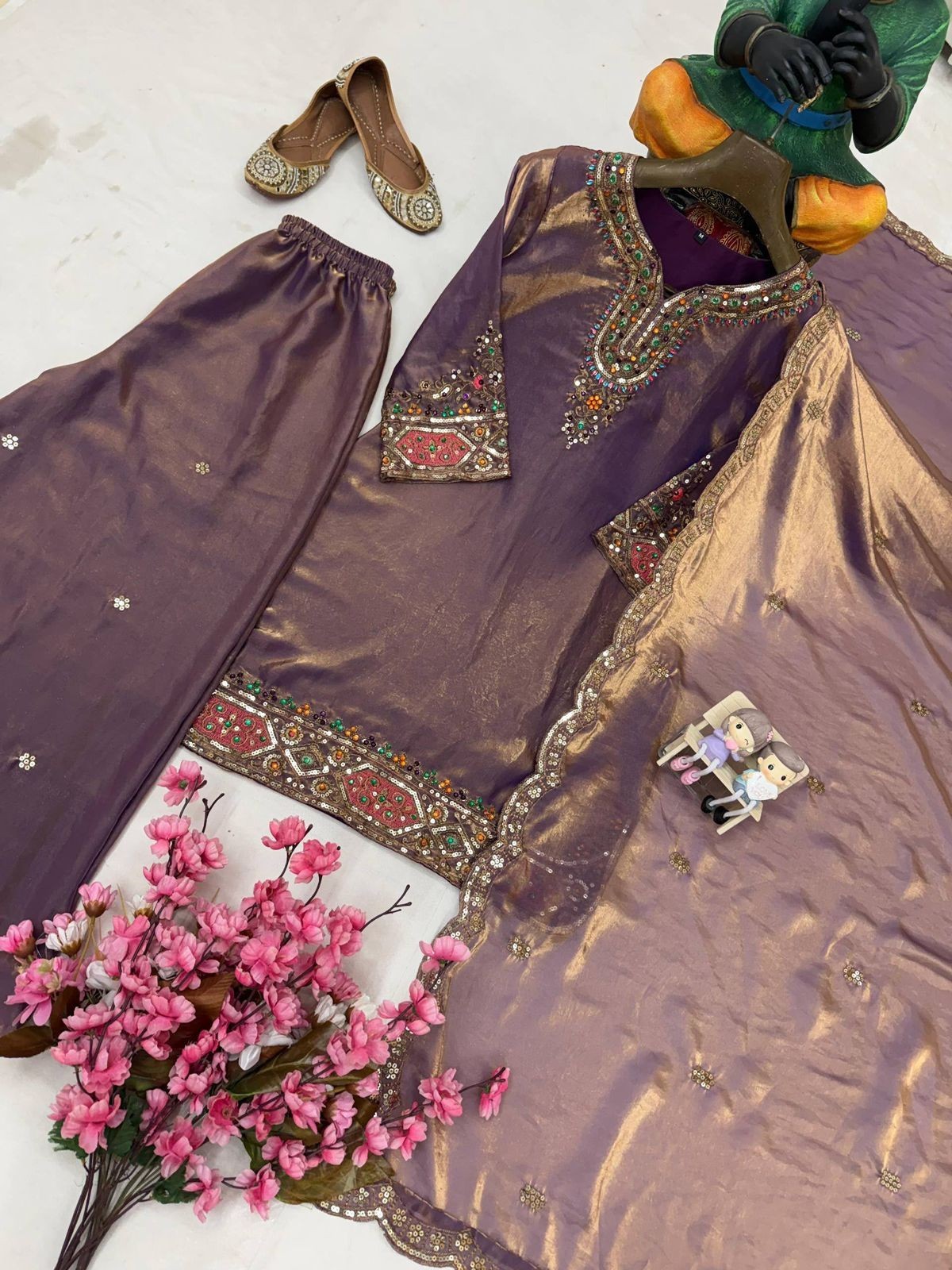 Designer Indian Pakistani kurti plazzo Bollywood Dress Party Wear Suit wedding