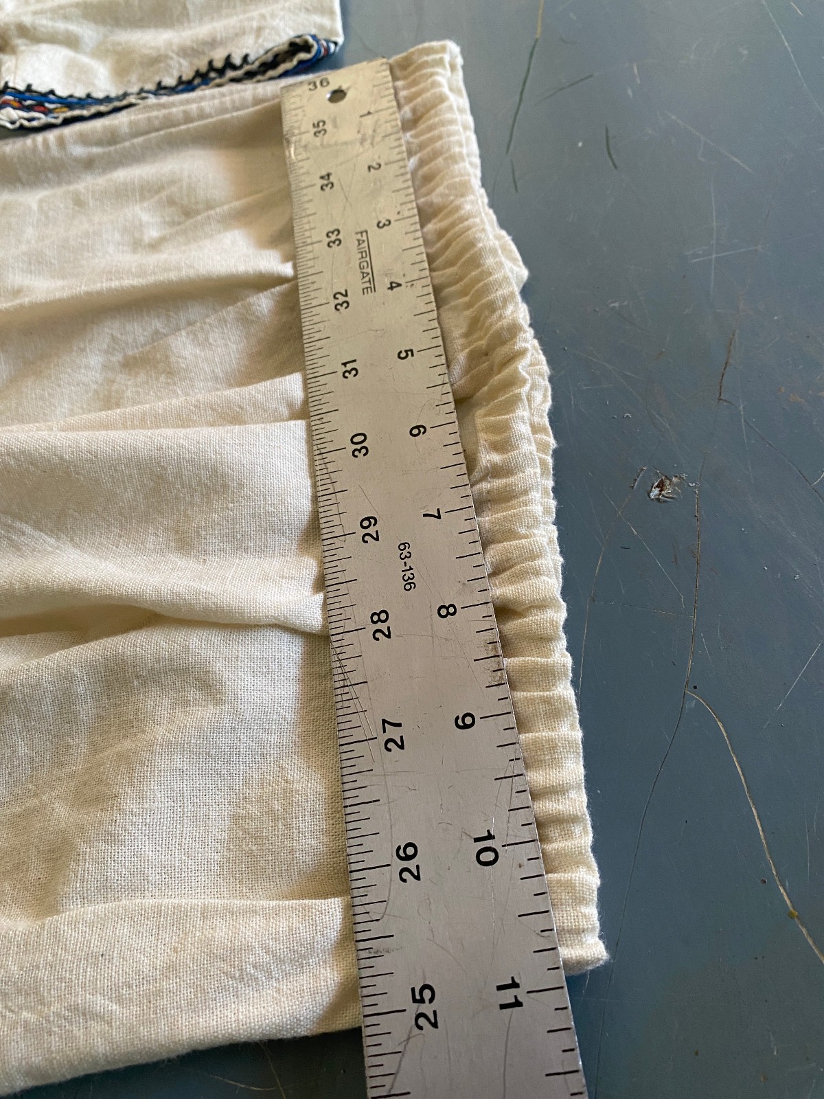 Ethiopian hand stitched, embroidered, Handmade, 2 Piece unisex, kids, not teen