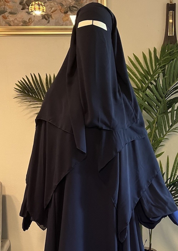 3 layers Nose String Niqab, Khimar Jilbab Niqab Long Scarf Hijab،نقاب،حجاب،جلباب