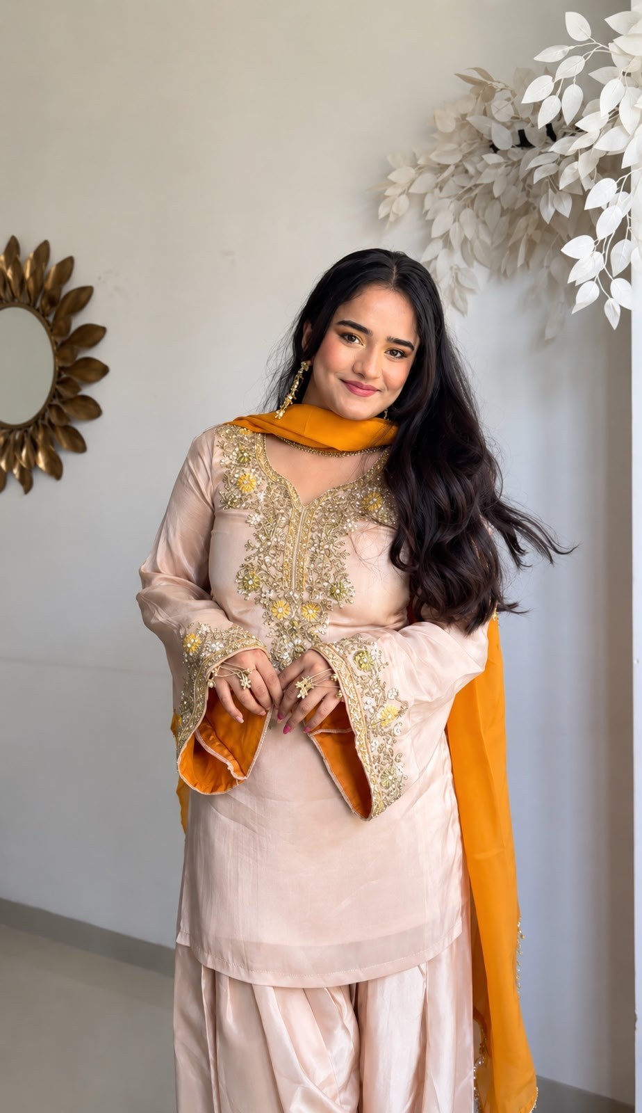 3 PIECE PAKISTANI DESIGNER FARSHI SHALWAR SUIT WEDDING PARTY WEAR WOMEN ETHNIC