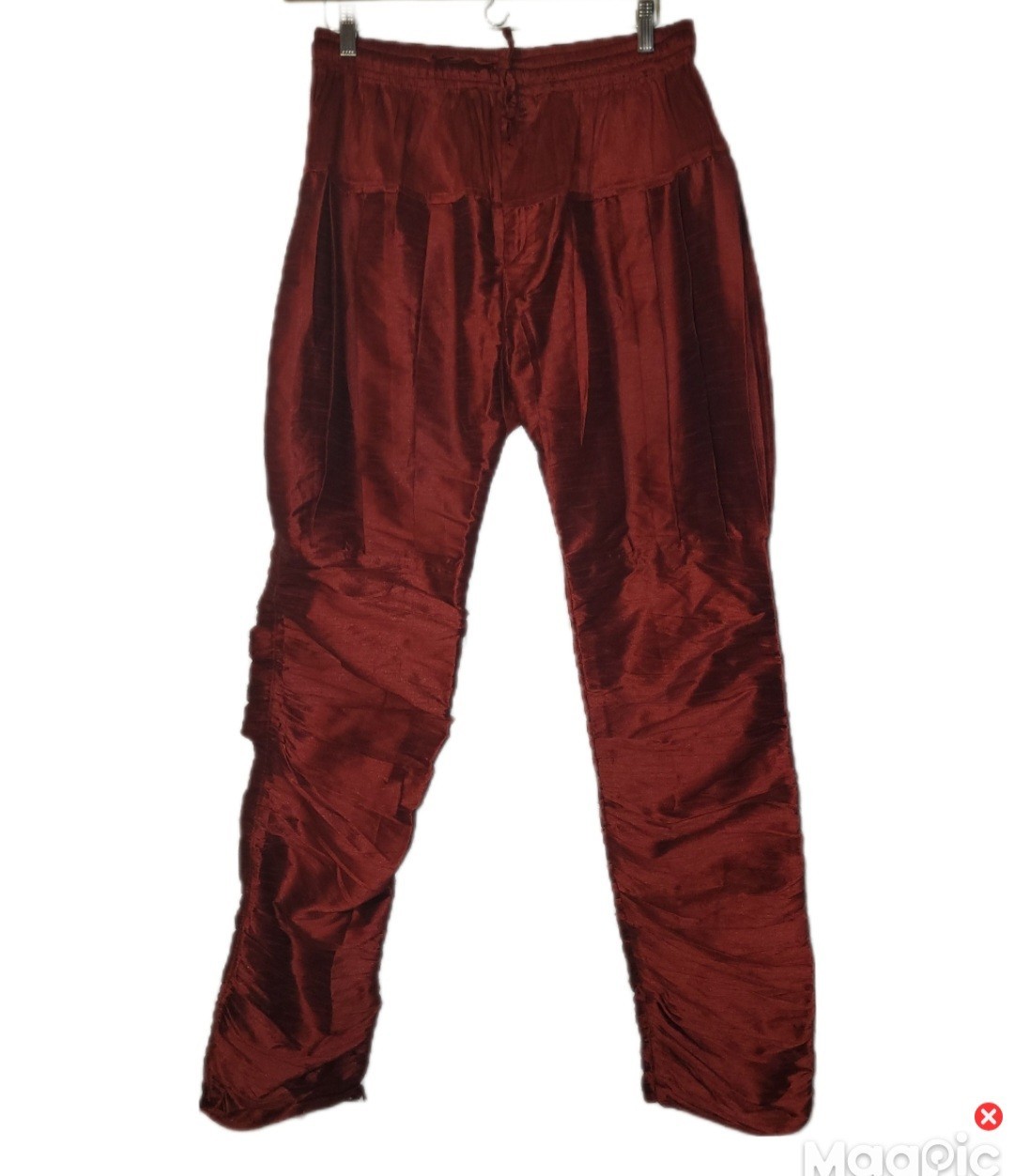 Royal Kurta Harem Pants Size 42 XL Maroon Elastic Waist