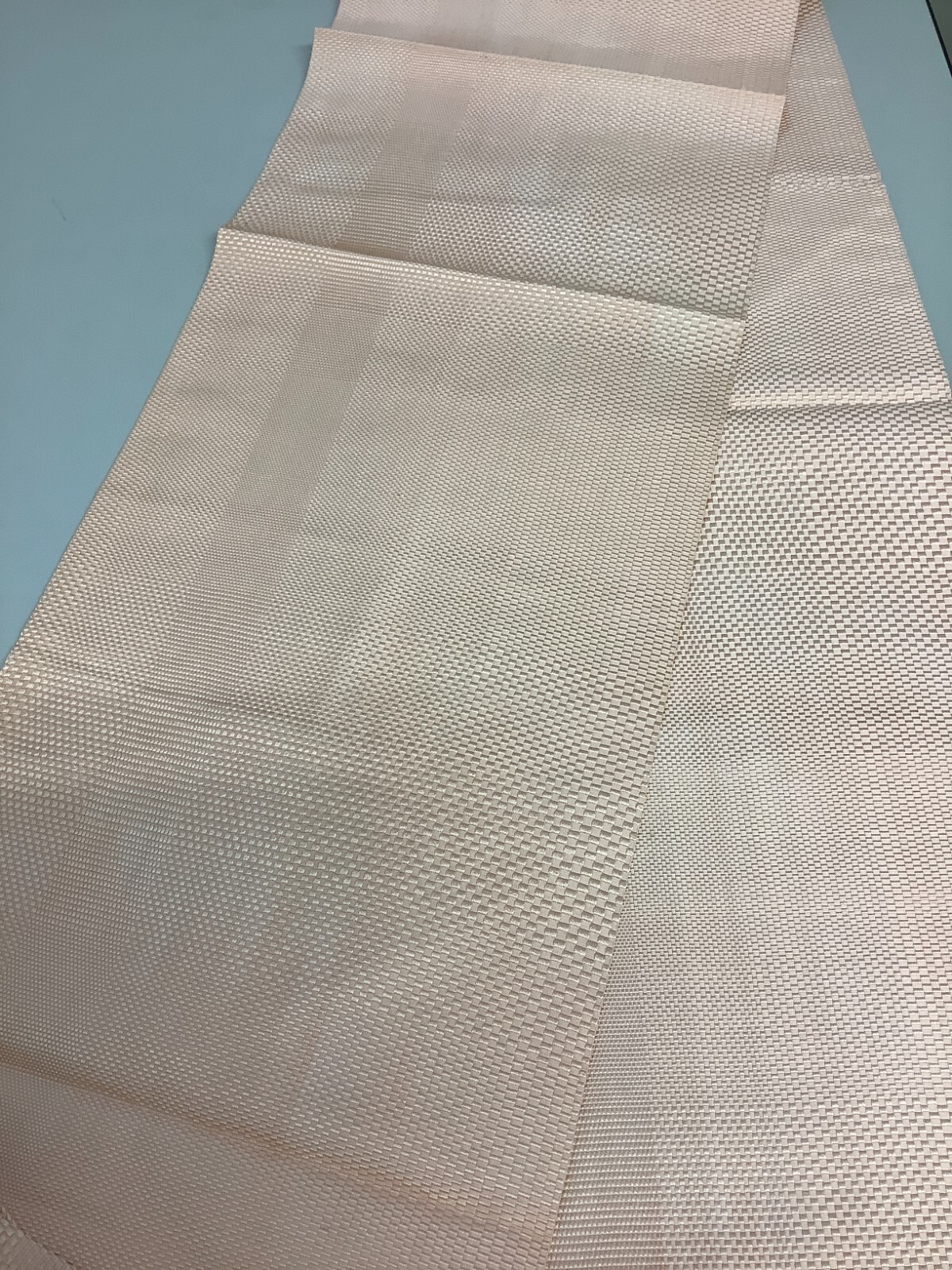 Japanese Vintage Kimono Nagoya Obi silk pink simple Tradition 138.5×11.8in