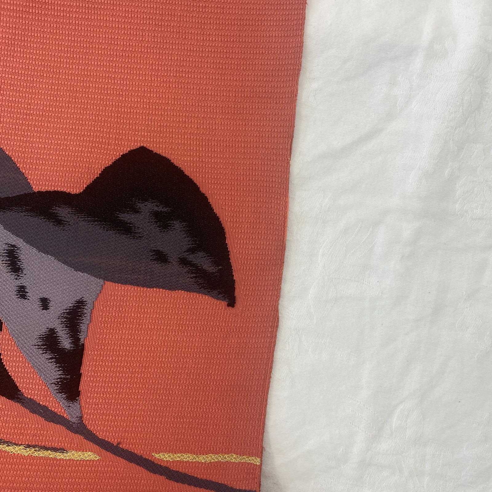 Japanese Vintage Kimono Nagoya Obi Cotton Pink Traditional Authentic 138x 11 in