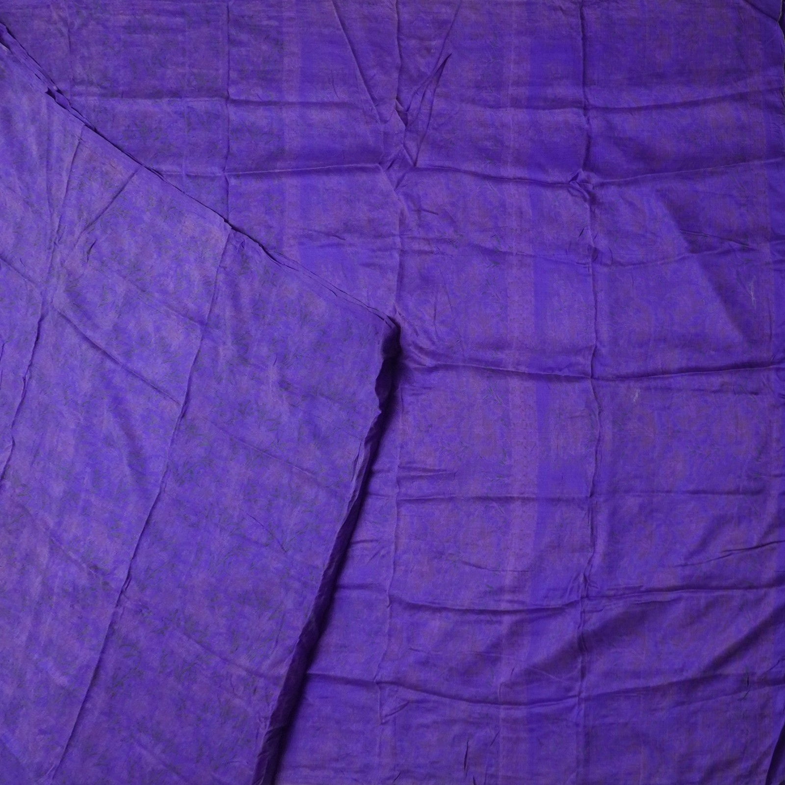 Namaste Vintage Blue Sarees 100% Pure Silk Printed Indian Sari 6YD Craft Fabric