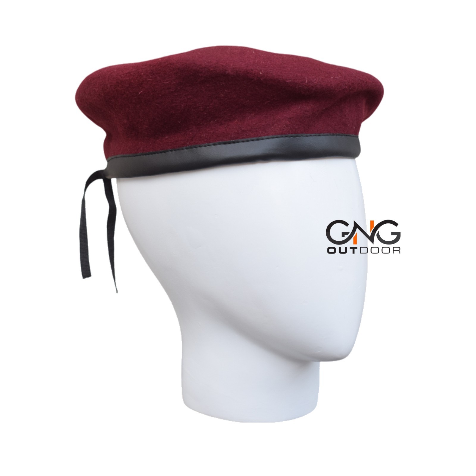 Military Maroon Wool Beret Hat Men Army beret Cap Size Small – 2XL