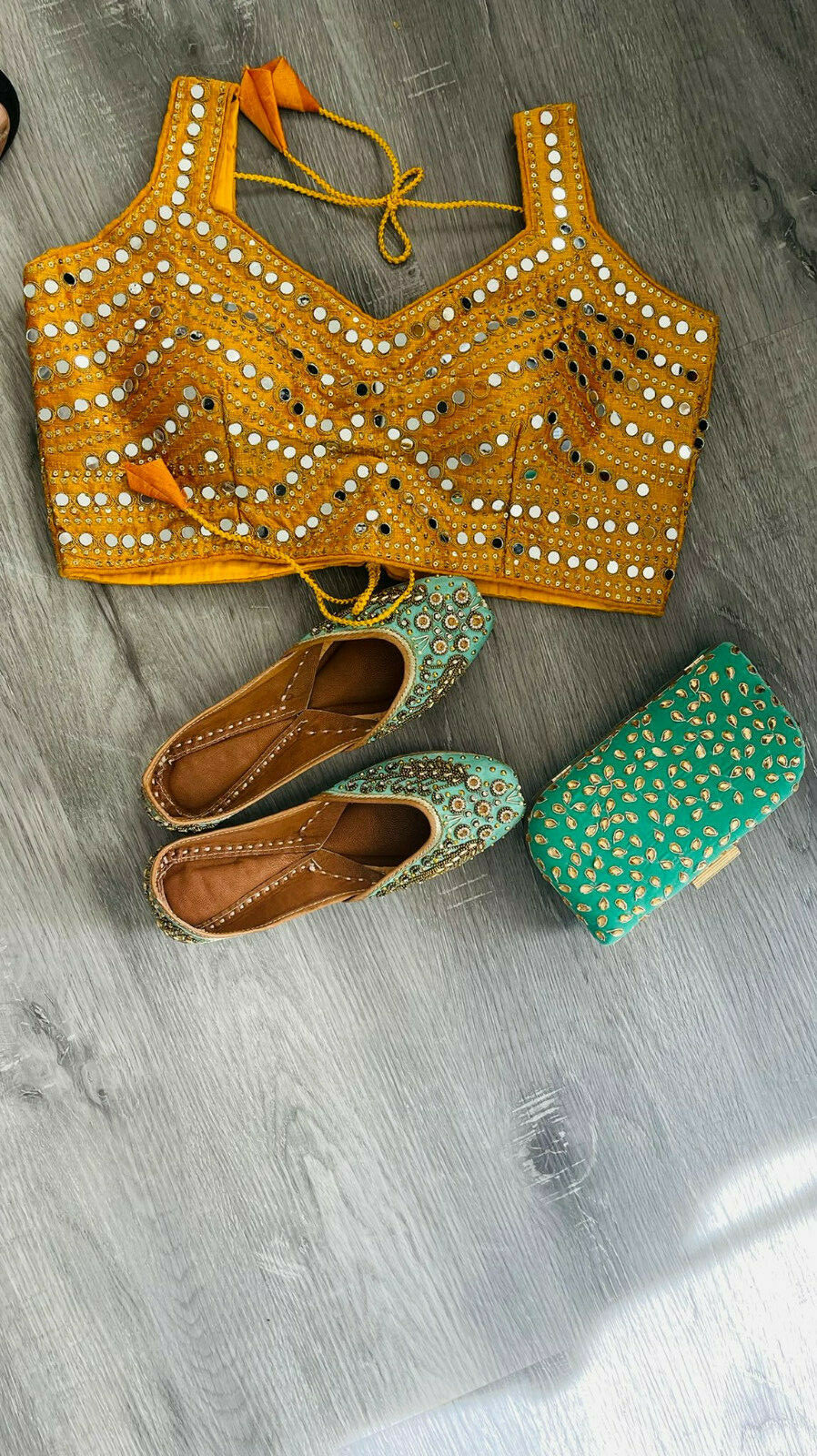 Designer Indian blouses and clutches 