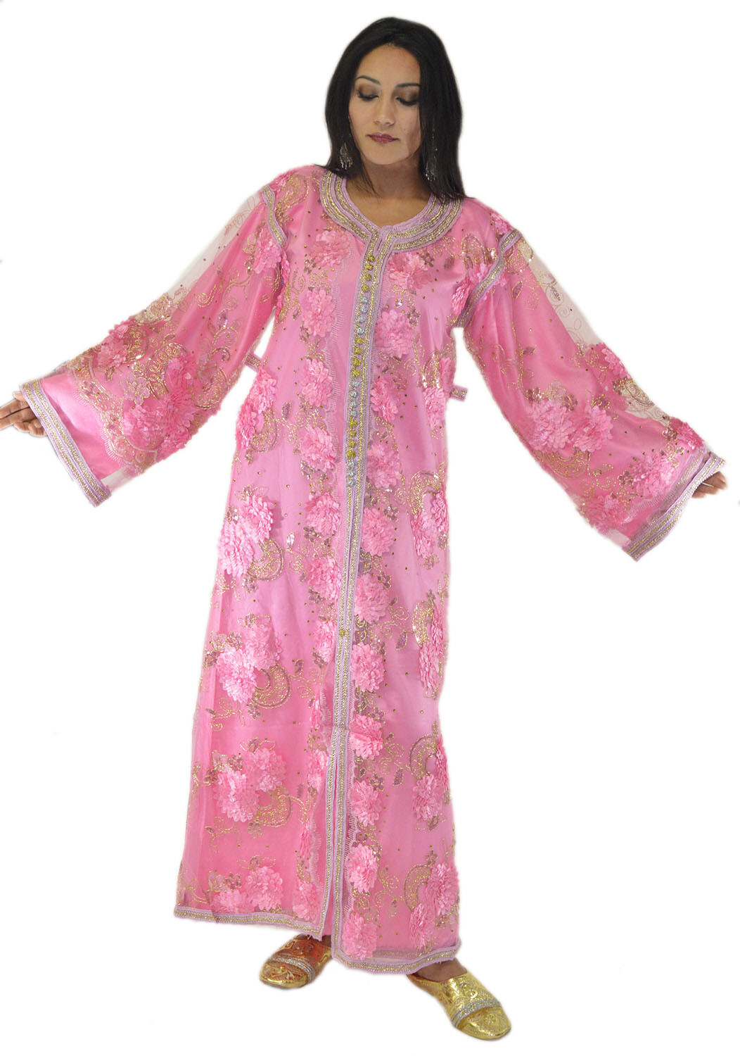 Moroccan Wedding Gown Caftan Kaftan Long Dress Abaya Tackchita Middle East