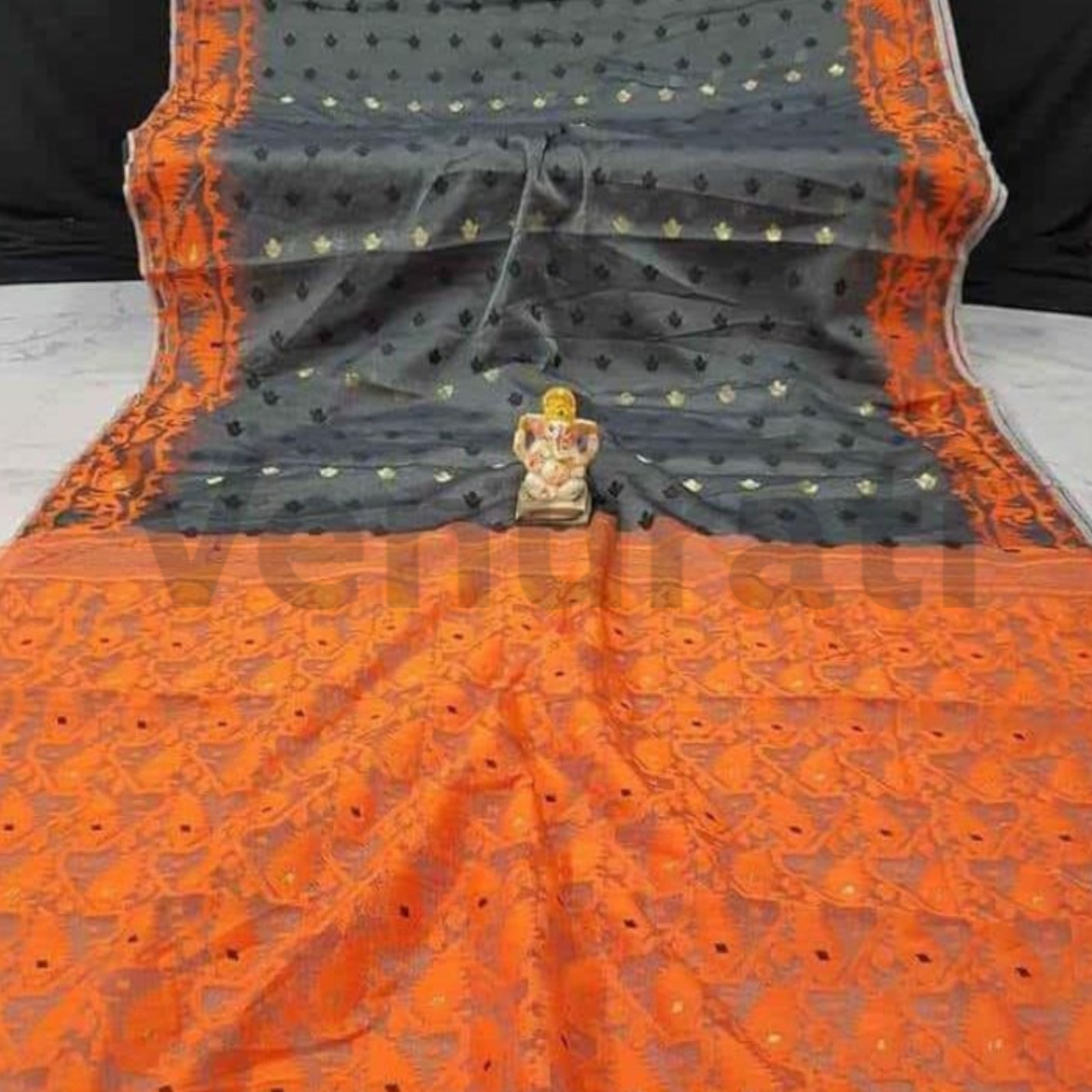 Handwoven Designer Dhakai Jamdani Saree Soft Cotton Saree Pure Cotton Soft Sari