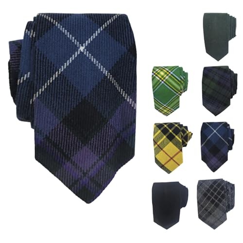 Scottish Tartan Tie – Traditional Plaid, 57″ Length, 3″ Width Pride of Scotland