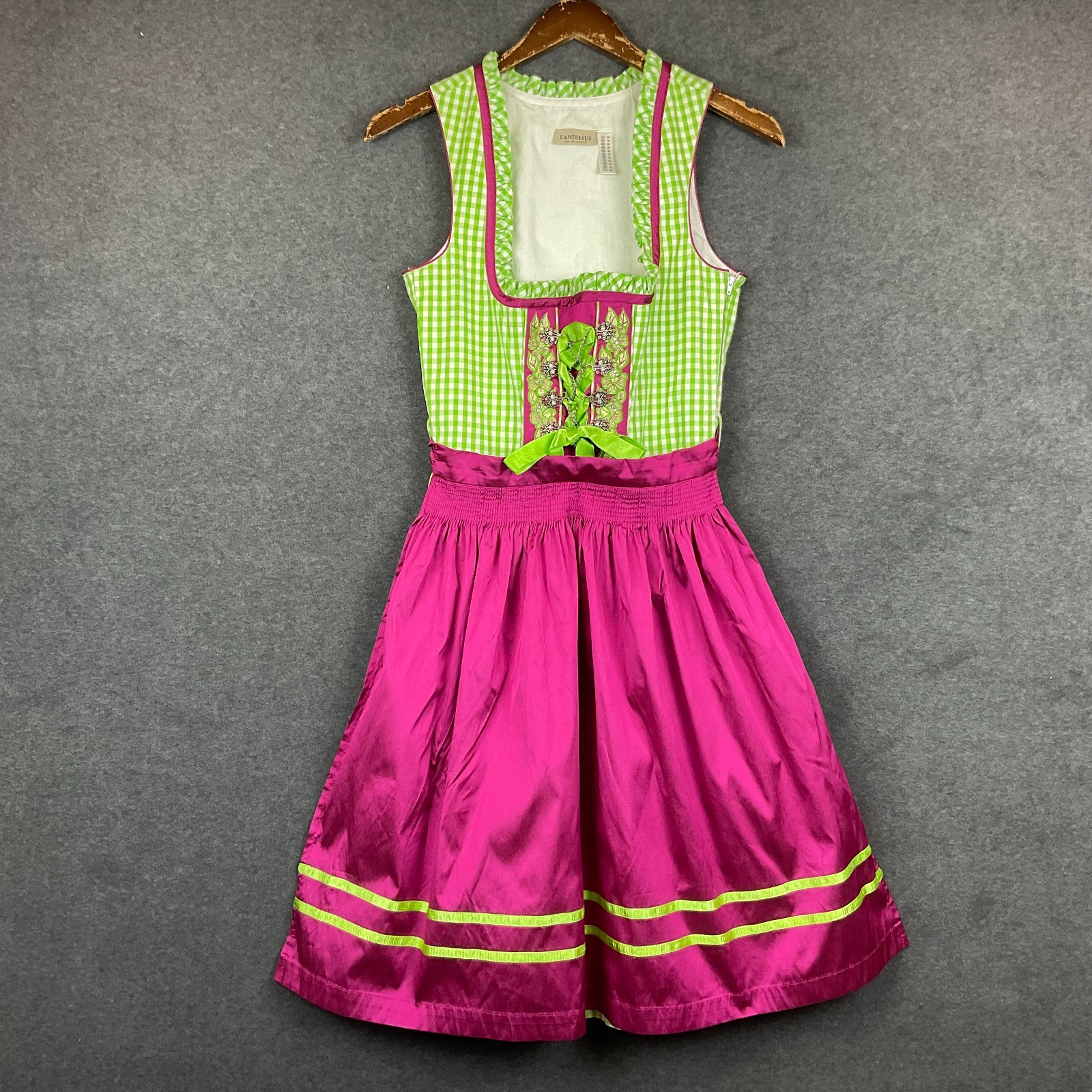 Dirndl Dress Apron Austria Trachten Germany Bavaria Octoberfest Size 34 / S