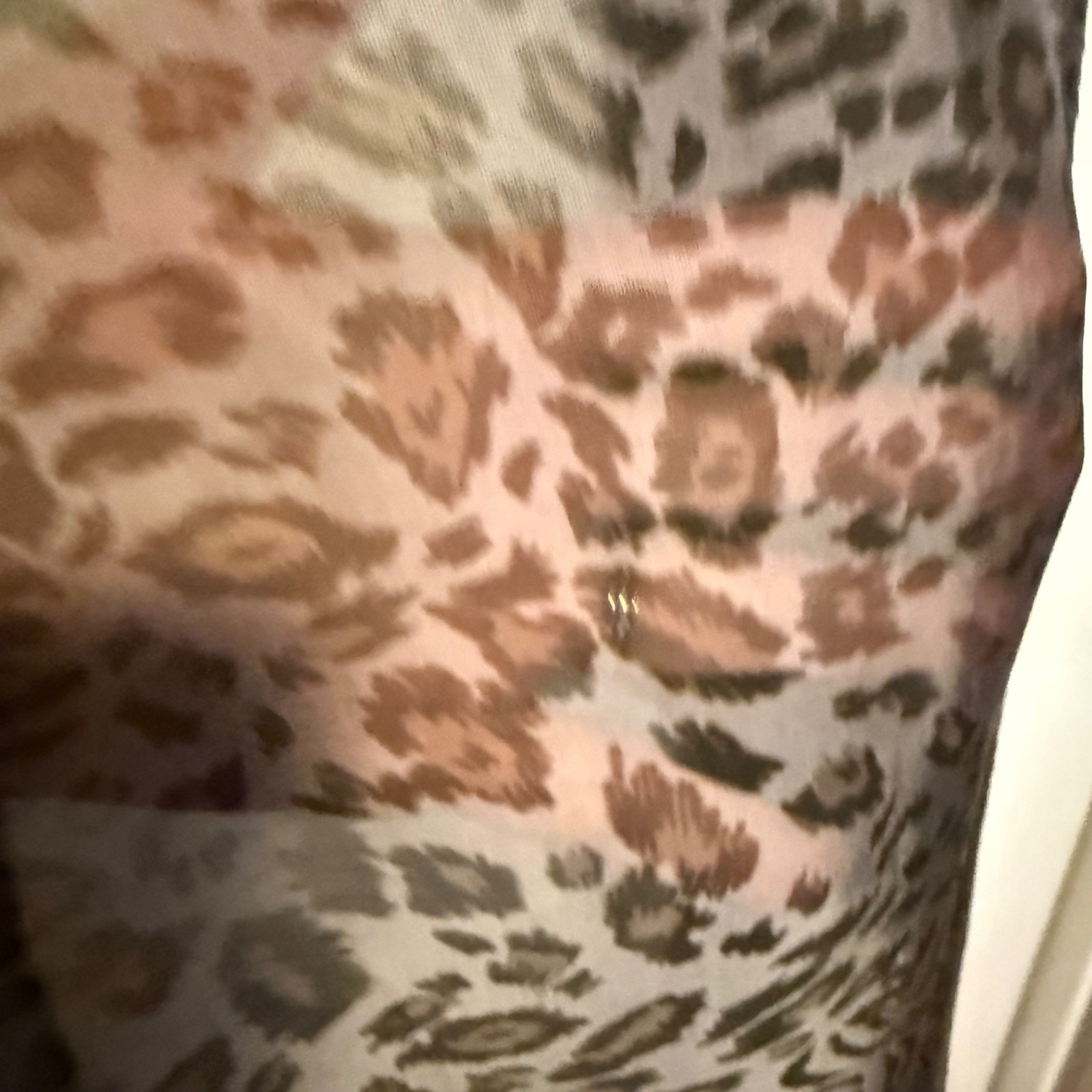 Gigi Moda Amalfi Silk Blend Leopard Print Sheer Duster Kimono Cardigan Size OS