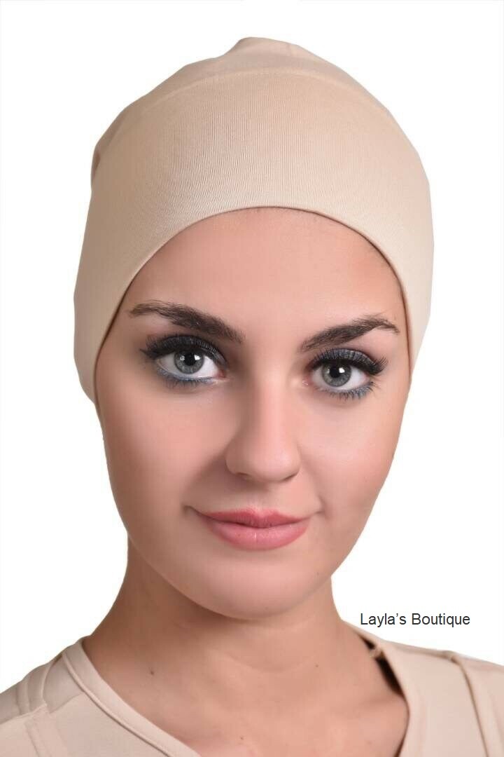 Cotton Tube Underscarf Cap NEW Hijab Shayla Muslim set of 2 pcs