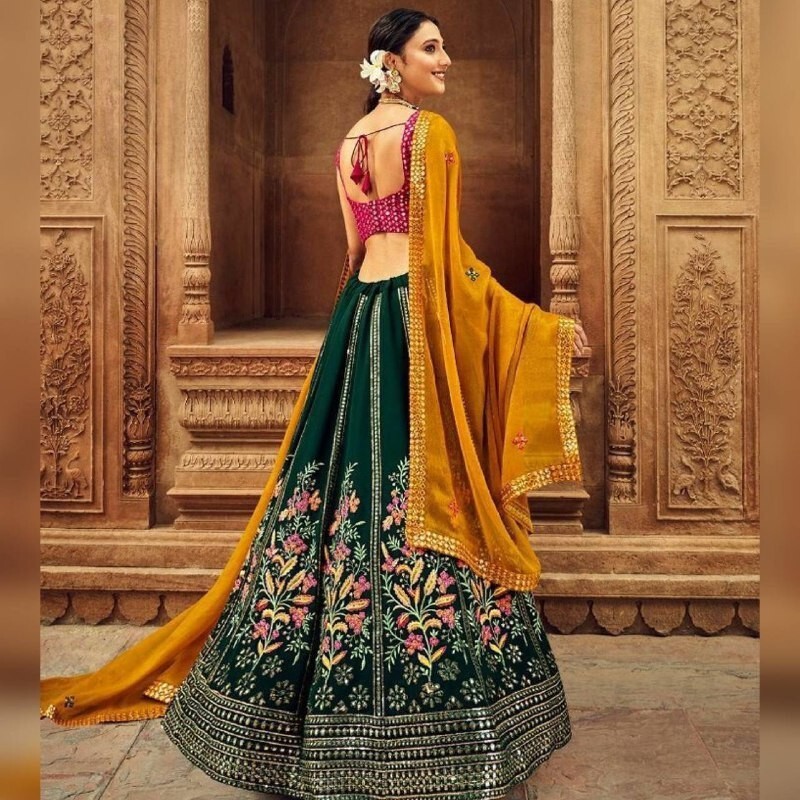 BOLLYWOOD INDIAN LEHNGA ETHNIC WEDDING PAKISTANI BRIDAL PARTY LEHNGA CHOLI EID