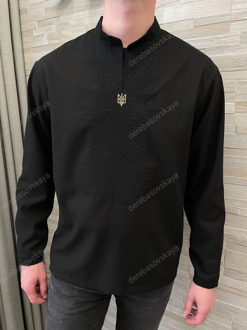 Ukrainian Embroidered Tradition shirt for men Sorochka Vyshyvanka Size(S-M)-5XL